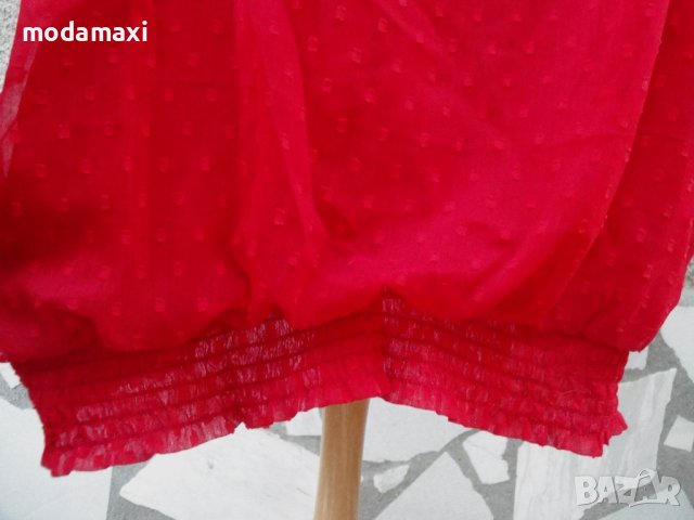 4XL Нова  блуза VRS в червено , снимка 4 - Туники - 41769214