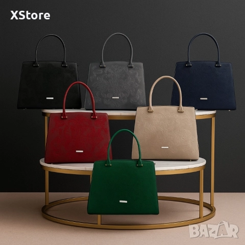 Елегантна дамска чанта с релефен дизайн – стил и практичност в едно, снимка 10 - Чанти - 51725786