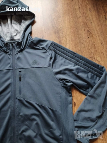 Adidas COOL365 Hood - страхотно мъжко горнище Л, снимка 5 - Спортни дрехи, екипи - 53470442