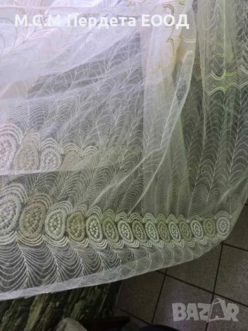 Нови модели плат от ефирна дантела за пердета , снимка 7 - Пердета и завеси - 48405812