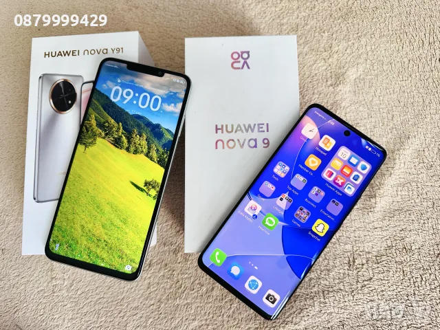 Huawei Хуавей Nova 9 Y91 телефони GSM смартфони 128 GB чисто нови