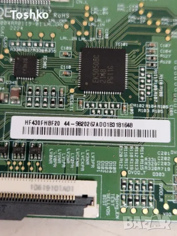 TOSHIBA 43LA2063DG MAIN  17MB171 POWER  17IPS62 TCON  HV430FHB-GOA PANEL VES430UNDB-2D-N44, снимка 7 - Части и Платки - 50350270