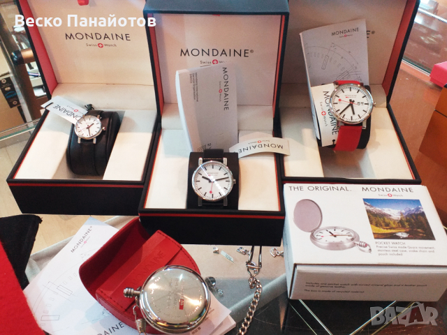 Швейцарски-MONDAINE-Evo Big/A627.11 - намален от 800, снимка 2 - Други - 36026946