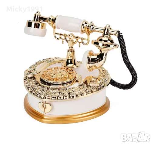 Ретро телефон/ музикална кутия за бижута 