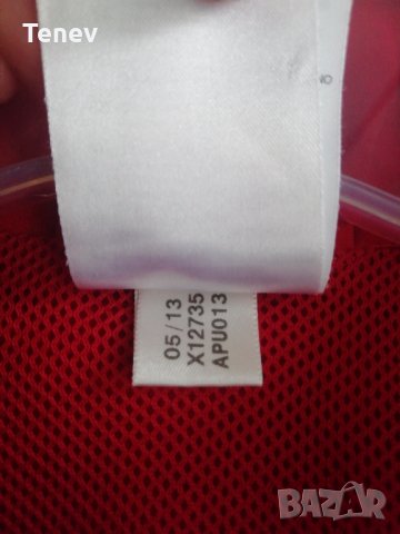 Оригинално яке горнище Адидас Adidas червено 40/42 - М размер , снимка 4 - Спортни дрехи, екипи - 34487355