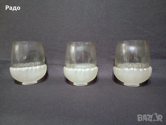 Стъклен абажур. Стъкло за лампа. Чашка за полилей