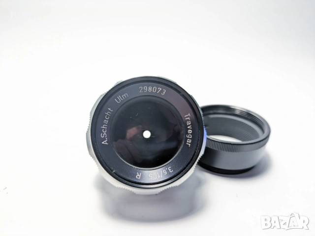 Обектив A. Schacht Ulm 3.5/105mm R Travegar M42 байонет + бонус, снимка 2 - Обективи и филтри - 53476308