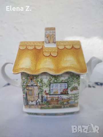 Симпатичен малък чайник Sadler Rose Cottage, снимка 5 - Аксесоари за кухня - 56046242