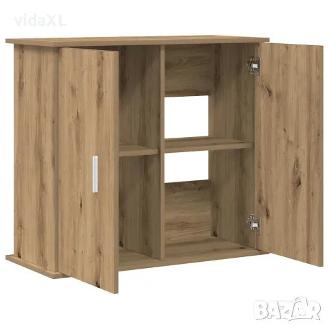 vidaXL Стойка за аквариум, дъб, 81x36x73 см, инженерно дърво, снимка 7 - Аквариуми - 56148301