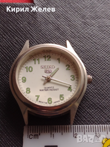 Часовник SEIKO QUARTZ WATER RESIST JAPAN MOVT без стъкло за части колекция 43604, снимка 5 - Други - 44774161