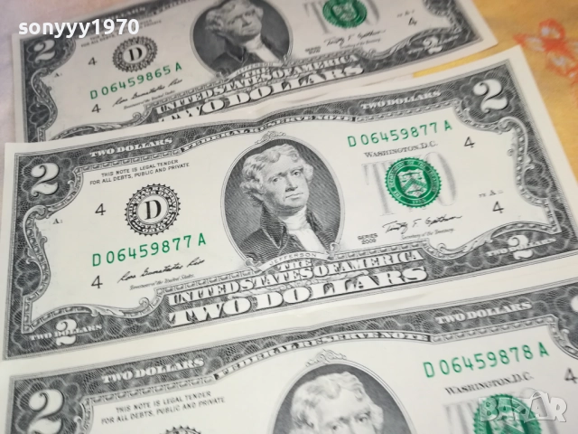 ДВА ЩАТСКИ ДОЛАРА-БАНКНОТА 1БР ЗА 25ЛВ 2608251728, снимка 2 - Нумизматика и бонистика - 51499019