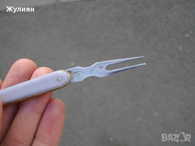 КОЛЕКЦИОНЕРСКО БЪЛГАРСКО ДЖОБНО НОЖЧЕ ПЕТКО ДЕНЕВ, снимка 9 - Антикварни и старинни предмети - 50871928