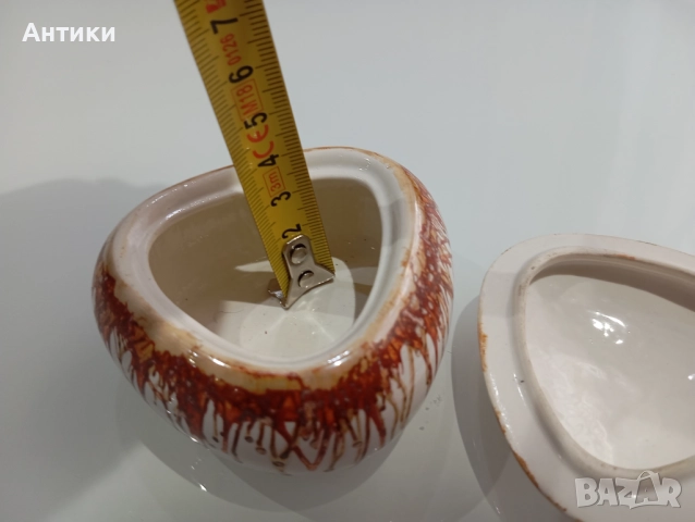 Стара Порцеланова кутия за бижута  , снимка 7 - Други - 52493048