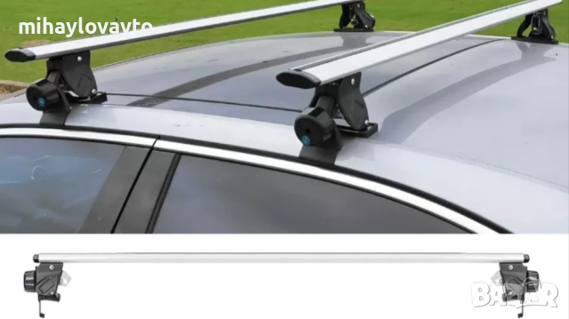 Универсални напречни греди за коли без рейки - 130см, с ключ, снимка 2 - Аксесоари и консумативи - 52884330