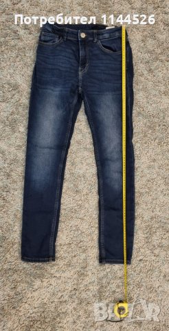 Сини дънки skinny fit модел за момче 10-12г., снимка 1 - Детски панталони и дънки - 40458658