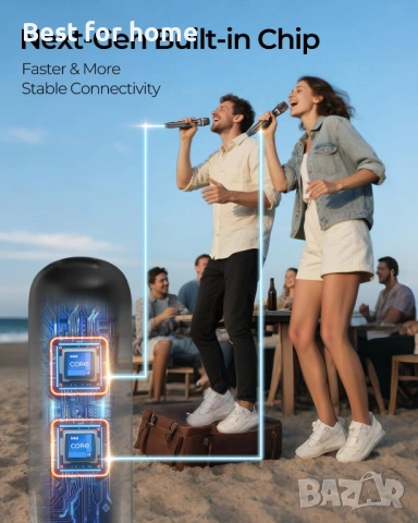 Безжични микрофони ALPOWL, метална динамична микрофонна система , снимка 4 - Микрофони - 53610507