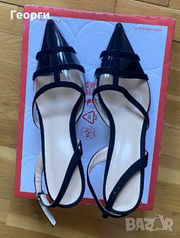 Прозрачни, остри, затворени обувки., снимка 5 - Дамски обувки на ток - 51375722