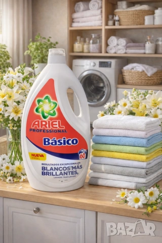 Ariel Professional Básico течен перилен препарат за бяло пране 60 пранета