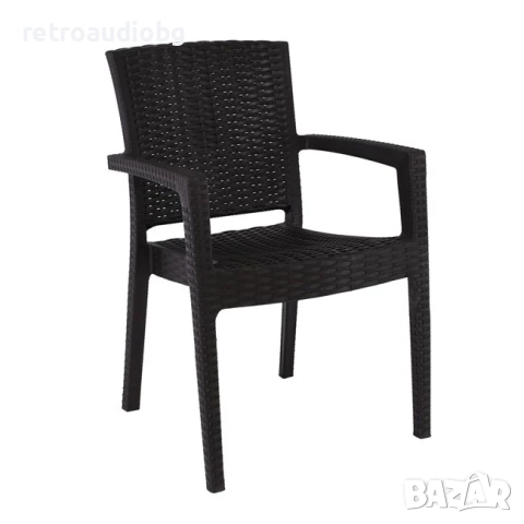 Градински стол LORA в тъмно кафяв цвят