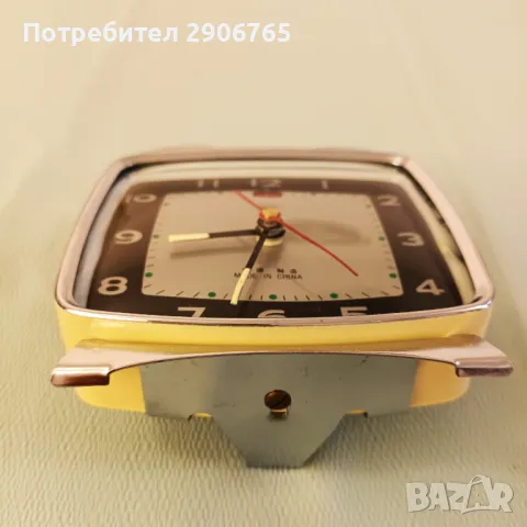 Часовник будилник с камбанки Китайски работещ, снимка 5 - Антикварни и старинни предмети - 47708274