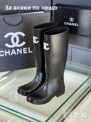 Chanel Дамски Зимни Ботуши Шанел - Налични Различни Цветове Код E1068, снимка 6 - Дамски ботуши - 52316037
