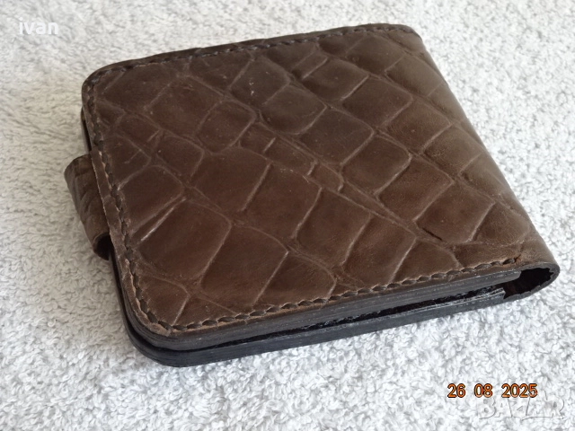 мъжки портфейл /ръчна изработка/, снимка 6 - Портфейли, портмонета - 51596762