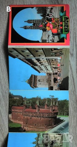 Комплект картички тип хармоника - Краков от 1977 година, снимка 4 - Колекции - 36029481
