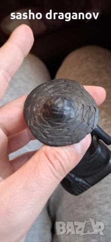 Абаносова дървена фигурка, снимка 6 - Статуетки - 52288740