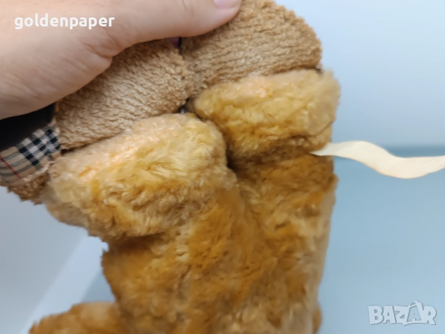 Старо плюшено мече  Schneider 22 см, снимка 9 - Плюшени играчки - 52175696