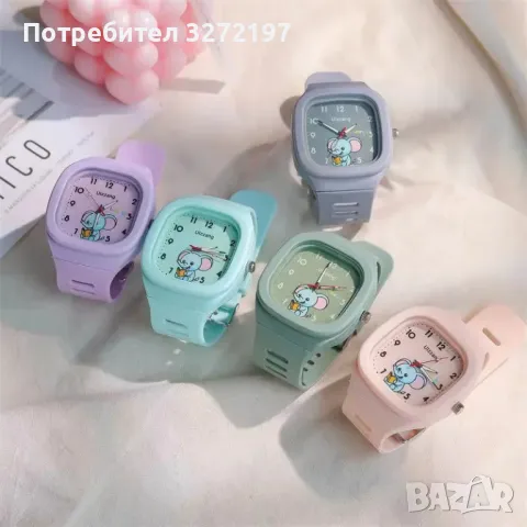 MINISO Сладък детски кварцов часовник,Моден светещ,Различни цветове, снимка 5 - Детски - 48330882