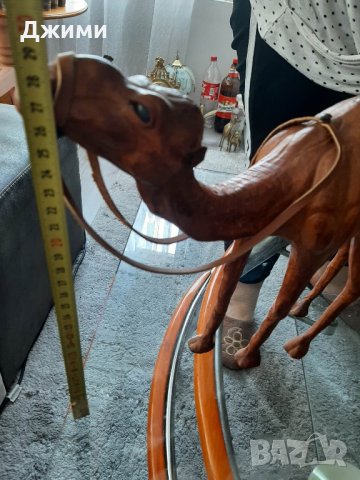 голяма камила от естествена кожа, снимка 2 - Антикварни и старинни предмети - 41098914