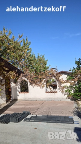 Шатра vidaXL, Плат, Таупе, 4 x 3 x 2.73 m, 32.63 kg за ремонт или части