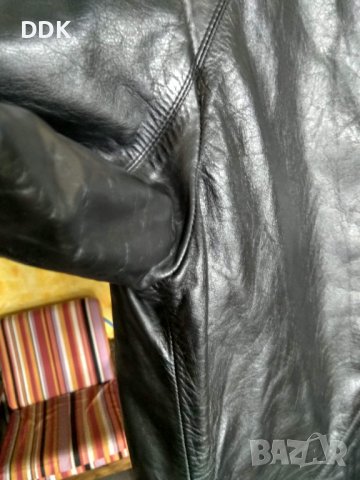 Кожено дълго манто-перфектно с-ние, снимка 7 - Палта, манта - 39282210