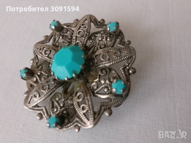 Брошка винтидж стил , снимка 2 - Други - 41858337