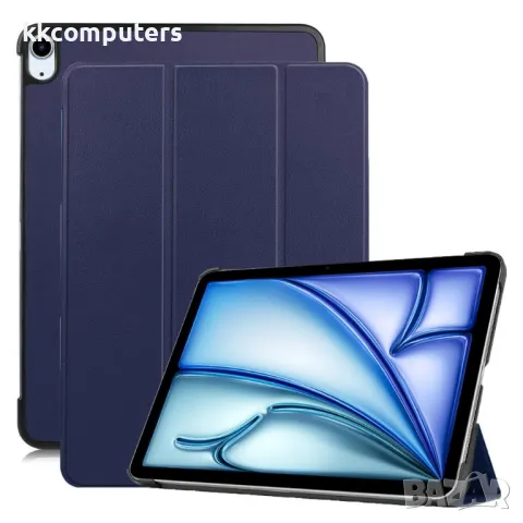 iPad Air 13 (2025) / (2024) Anti-Drop Leather Stand Tablet Cover Кожен Калъф и Протектор