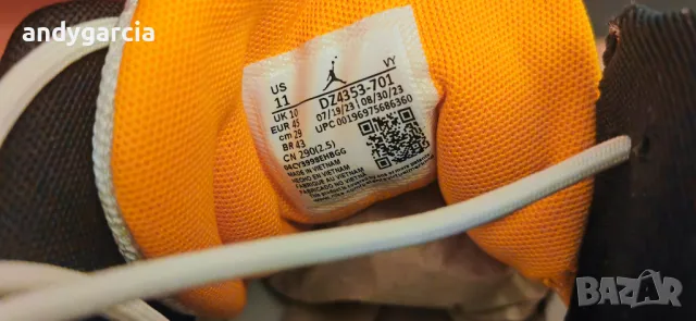 NIKE AIR Jordan Max Aura 5 45 номер 29.0 см стелка ЧИСТО НОВИ маратонки 100% оригинални с кутия, снимка 16 - Маратонки - 47862903