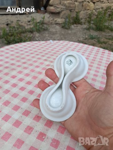 Стара порцеланова солница #11, снимка 6 - Други ценни предмети - 33943368