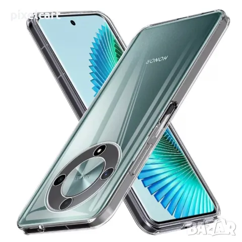 Силиконов калъф за Huawei Honor Magic6 Lite, 2 mm, прозрачен, снимка 1 - Калъфи, кейсове - 47966702