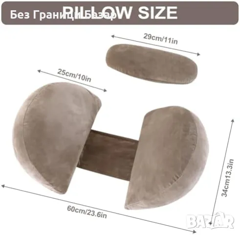 Нова Мека възглавница за бременни и кърмещи, преносим дизайн Удобна, снимка 2 - Възглавници - 48230860