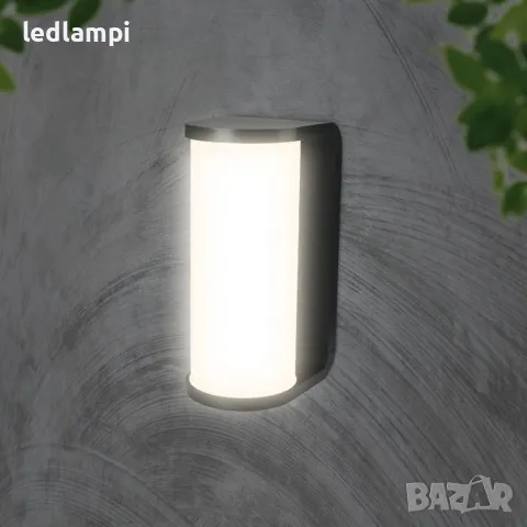 LED Стенен Осветител 12W 3в1 Черен IP65, снимка 6 - Лампи за стена - 50109685