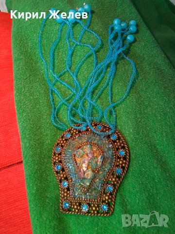 ЕТНО - СТИЛ МЕСИНГОВО МЪНИСТЕНО АЖУРНО БИЖУ НАКИТ ВИСУЛКА с КРИСТАЛЧЕТА 27900, снимка 18 - Други - 37095191