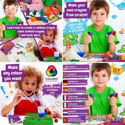 Работилница с восъчни бои пастели S_1246584, снимка 3 - Образователни игри - 49255073