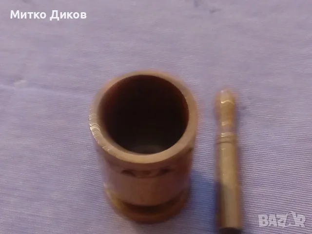 Мини хаван Н-50мм и фи 30мм като нов, снимка 5 - Декорация за дома - 55803999