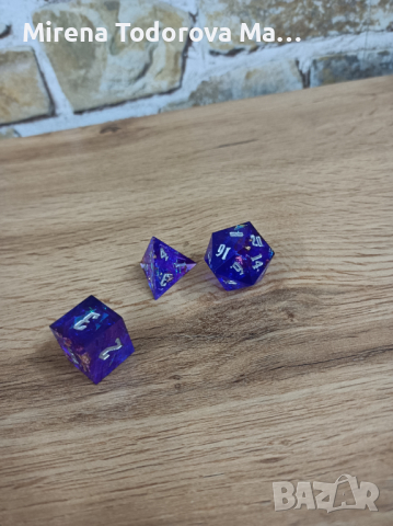 Ethereal Potion Sharp Edge Dnd dice set, d20 Polyhedral dice set for Dungeons and Dragons, снимка 3 - Настолни игри - 36142568
