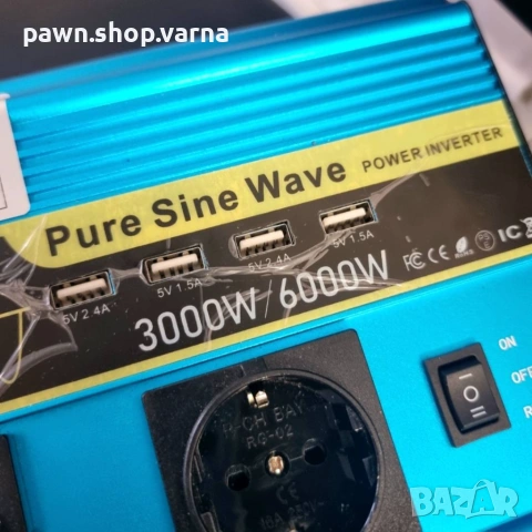 Автомобилен инвертор Lvyuan 12V ➜ 220V (6000W / 3000W) – чисто нов!, снимка 5 - Аксесоари и консумативи - 53430787