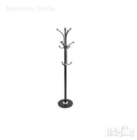 Закачалка Mercado Trade, За дрехи, Настолна, Метал, 177см. Черен