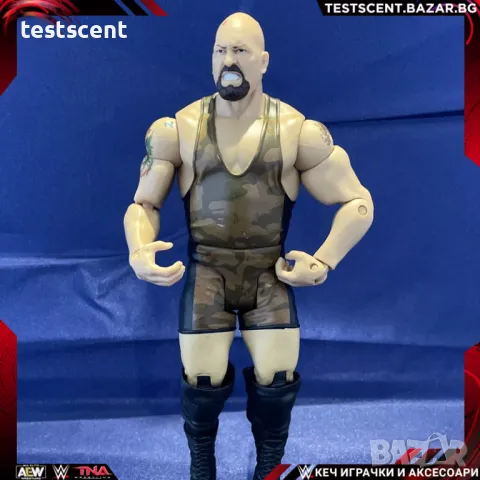 Екшън фигура WWE Big Show Грамадата WWE Mattel Camouflage basic series играчка figure, снимка 11 - Колекции - 48430031