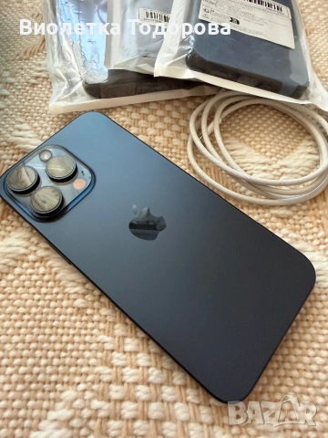 iPhone 15 Pro Max, 256GB, Blue Titanium, снимка 2 - Apple iPhone - 53121018