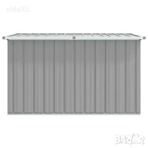 vidaXL Градински сандък за съхранение, сив, 150x101x91 см, снимка 7 - Ракли - 56147657