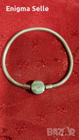 Оригинална сребърна гривна Пандора - Pandora Moments, снимка 3 - Гривни - 50305969